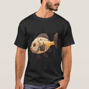 Möge der Fisch mit dir sein Lustiges Angeldesign T-Shirt