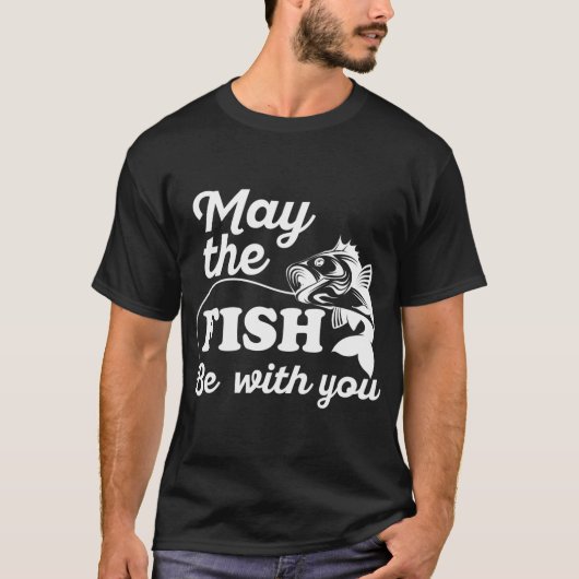 Möge der Fisch mit dir sein T-Shirt (Vorderseite)