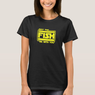 Möge der Fisch mit dir sein Zitat Angelgrafiken T-Shirt