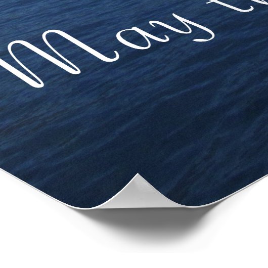 Möge der Fluss meines Lebens in das Meer der Liebe Poster (Ecke)