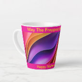 Möge der Frappuccino bei Ihnen sein, die letzte Ta Milchtasse (Linke Ecke)