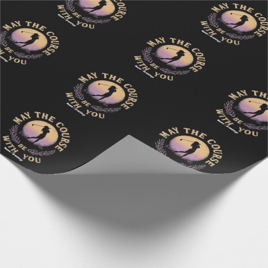 Möge der Golfplatz mit dem Golfplatz sein Geschenkpapier (Ecke)