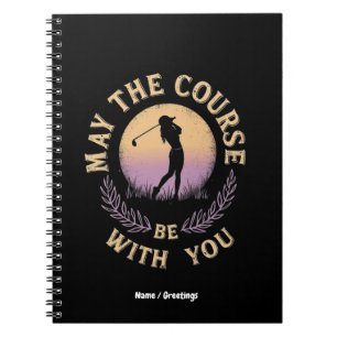 Möge der Golfplatz mit dem Golfplatz sein Notizblock