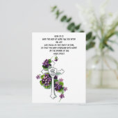 Möge der Gott der Hoffnung dich mit einer Kreuzpos Postkarte (Stehend Vorderseite)