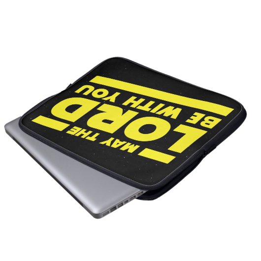 Möge der Herr bei dir sein Laptopschutzhülle (Vorne Knopf)