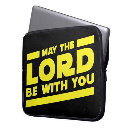 Möge der Herr bei dir sein Laptopschutzhülle (Vorderseite Links)