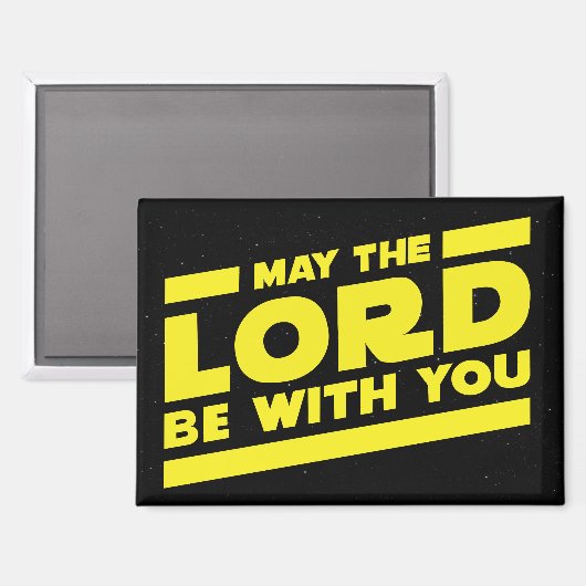 Möge der Herr bei dir sein Magnet (Vorderseite/Rückseite)