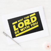 Möge der Herr bei dir sein Rechteckiger Aufkleber (Umschlag)
