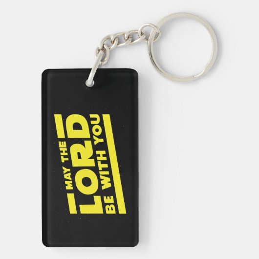 Möge der Herr bei dir sein Schlüsselanhänger (Rückseite)