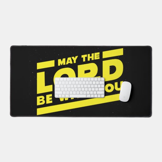 Möge der Herr bei dir sein Schreibtischunterlage (Tastatur & Maus)