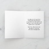 Möge der Herr dein graues Herz befriedigen Dankeskarte (Innenseite)