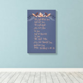 Möge der Herr euch segnen und euch Behalten haben Leinwanddruck (Insitu (Holzboden))