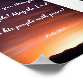 Möge der Herr Kraft geben - Bibel Poster (Ecke)