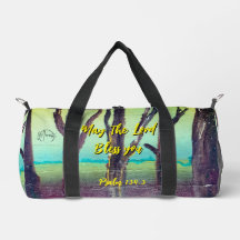 Möge der Herr segnen Sie schneiden Nähtasche druck