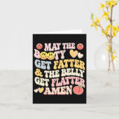 Möge der Hintern fett werden und der Bauch fesselt Karte (Gelbe Blume)