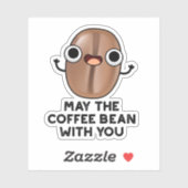 Möge der Kaffee mit dir Pub trinken Aufkleber (Blatt)