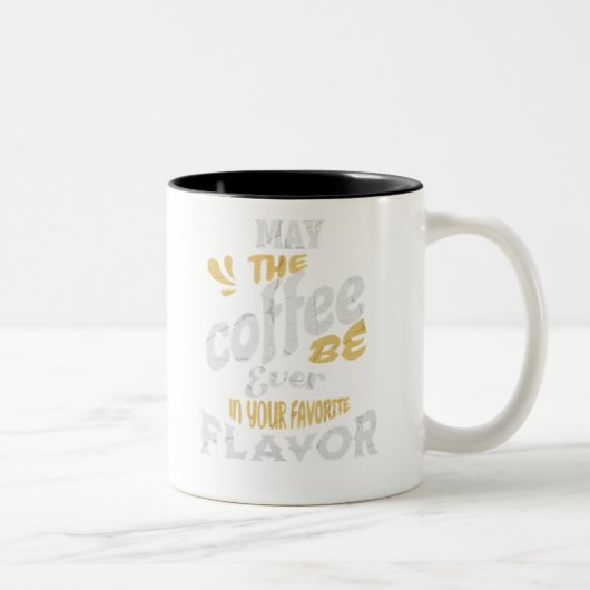 Möge der Kaffeebecher Zweifarbige Tasse (Rechts)