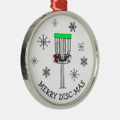 Möge der Kurs bei Ihnen sein, Disk Golf Ornament Aus Metall (Rechts)