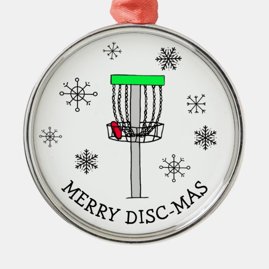 Möge der Kurs bei Ihnen sein, Disk Golf Ornament Aus Metall (Vorne)