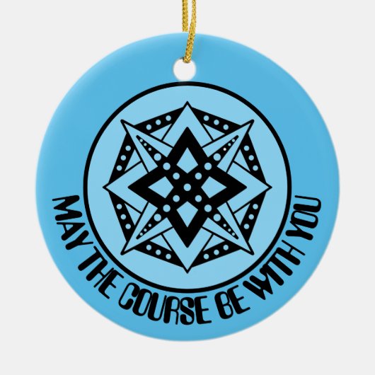 Möge der Kurs bei Ihnen sein, Merry Disk-Mas Keram Keramik Ornament (Vorne)