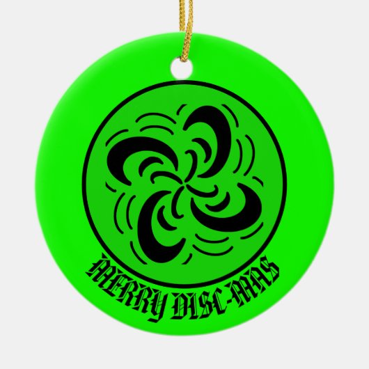 Möge der Kurs bei Ihnen sein, Merry Disk-Mas Keramik Ornament (Vorne)