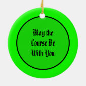 Möge der Kurs bei Ihnen sein, Merry Disk-Mas Keramik Ornament (Hinten)