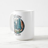 Möge der Kurs mit dir sein Disc Golf Kaffeetasse (Vorderseite Links)