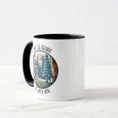 Möge der Kurs mit dir sein Disc Golf Tasse (Vorderseite Links)