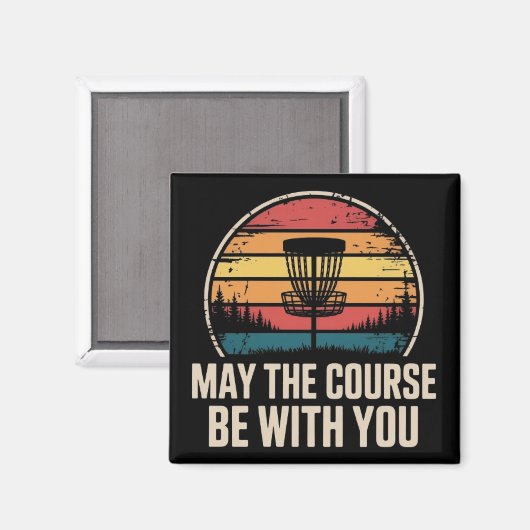 Möge der Kurs mit dir sein Golf Golfer Geschenk Magnet (Vorderseite/Rückseite)