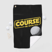 Möge der Kurs mit dir sein Lustiger Golf Golfsport Golfhandtuch (Insitu)