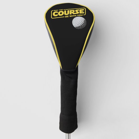 Möge der Kurs mit dir sein Lustiger Golf Golfsport Headcover (Vorderseite)
