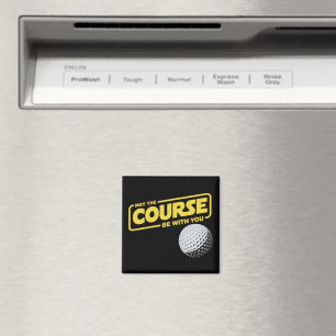 Möge der Kurs mit dir sein Lustiger Golf Golfsport Magnet