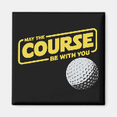 Möge der Kurs mit dir sein Lustiger Golf Golfsport Magnet (Vorne)