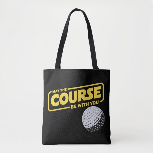 Möge der Kurs mit dir sein Lustiger Golf Golfsport Tasche (Vorderseite)