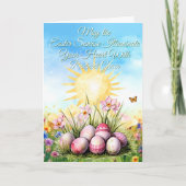 Möge der Ostersonnenaufgang dein Herz erhellen Karte (Vorderseite)
