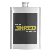 Möge der Schirm bei dir sein Flachmann (Vorderseite)