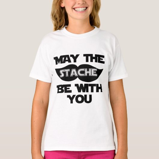 Möge der Stache bei dir sein T-Shirt (Vorderseite)