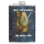 Möge der Vierte bei dir sein (Mathe-ter)! Flachmann (Vorderseite)