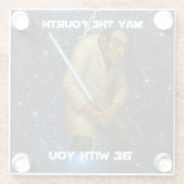 Möge der Vierte bei dir sein (Mathe-ter)! Glasuntersetzer (Rückseite)