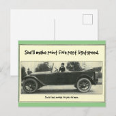 "Möge der vierte mit dir sein" Postkarte (Vorne/Hinten)