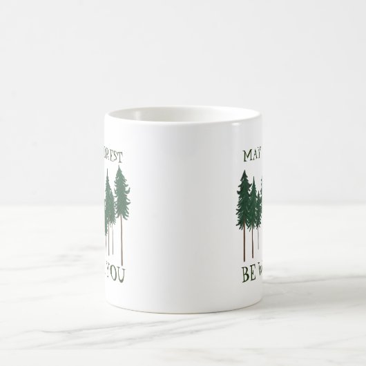 Möge der Wald bei dir GERETTET werden Kaffeetasse (Mittel)