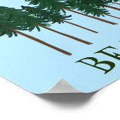 Möge der Wald bei dir GERETTET werden Poster (Ecke)