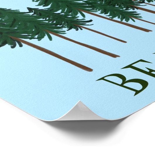 Möge der Wald bei dir GERETTET werden Poster (Ecke)