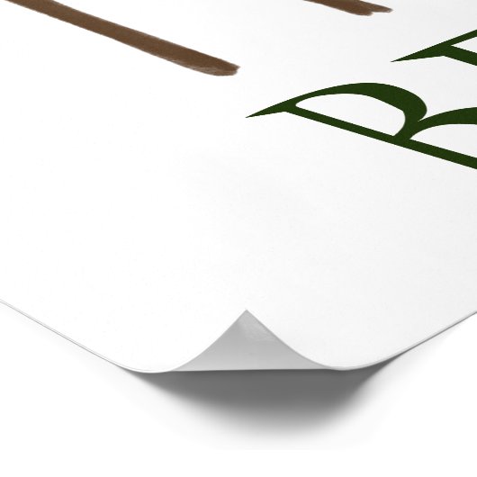 Möge der Wald bei dir GERETTET werden Poster (Ecke)