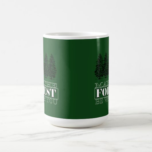 Möge der Wald bei dir sein Kaffeetasse (Mittel)