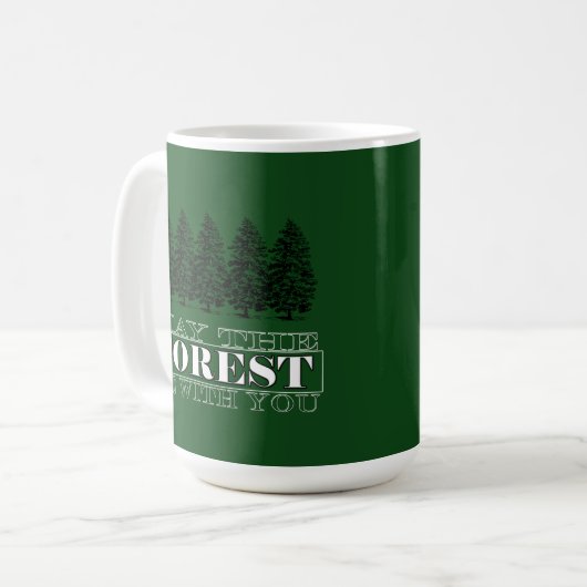Möge der Wald bei dir sein Kaffeetasse (Vorderseite Links)