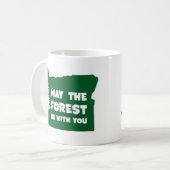 Möge der Wald bei dir sein Oregon Kaffeetasse (Vorderseite Links)