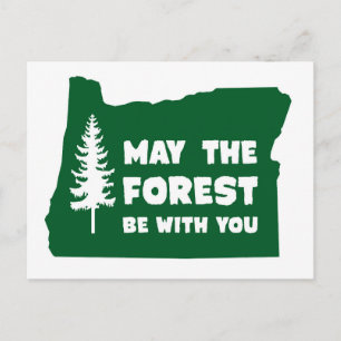Möge der Wald bei dir sein Oregon Postkarte