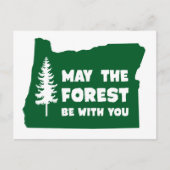 Möge der Wald bei dir sein Oregon Postkarte (Vorderseite)