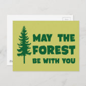 Möge der Wald bei dir sein Postkarte (Vorne/Hinten)